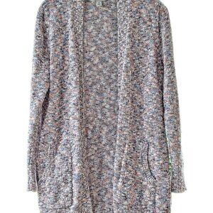 L.L. Bean Women's Open Cardigan Thick Nubby Knit Sweater Size Medium Reg